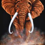 Orange elefan